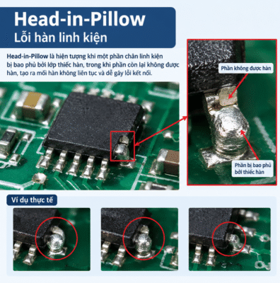 GIẢI PHÁP THIẾC HÀN CHO THIẾT BỊ VIỄN THÔNG 1 lỗi head-in-pillow