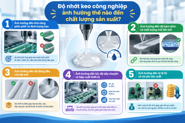 Độ nhớt keo công nghiệp ảnh hưởng thế nào đến chất lượng sản xuất? 1 độ nhớt keo công nghiệp ảnh hưởng thế nào đến chất lượng sản xuất?