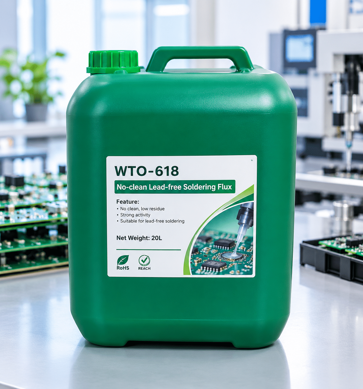 CHẤT TRỢ HÀN KHÔNG CHÌ WTO-618 1 chất trợ hàn không chì WTO-618